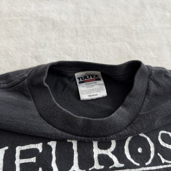 Vintage 90s Neurosis Through Silver in Blood T Shirt M Black Long Sleeve Metal - Picture 5 of 7